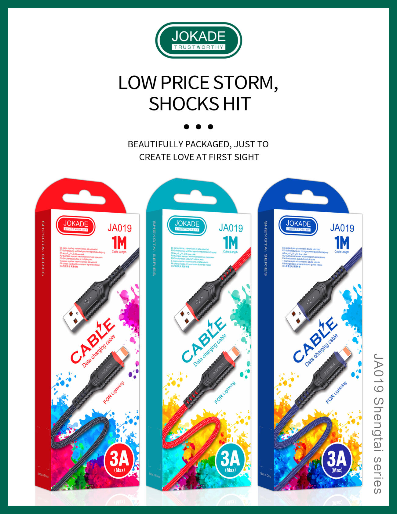JOKADE CABLE IPHONE SHRINK JA019