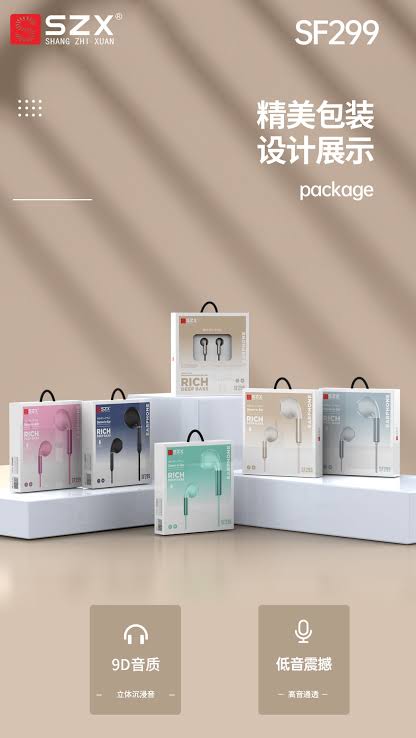 SZX EARPHONE SF299